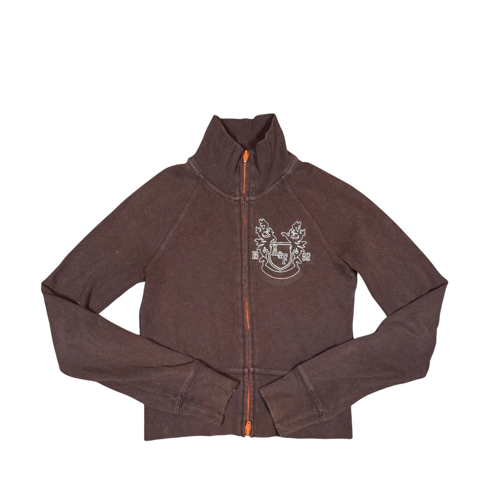 Y2K‎ Abercrombie & Fitch Kids Brown Full Zip Track Jacket Size M
